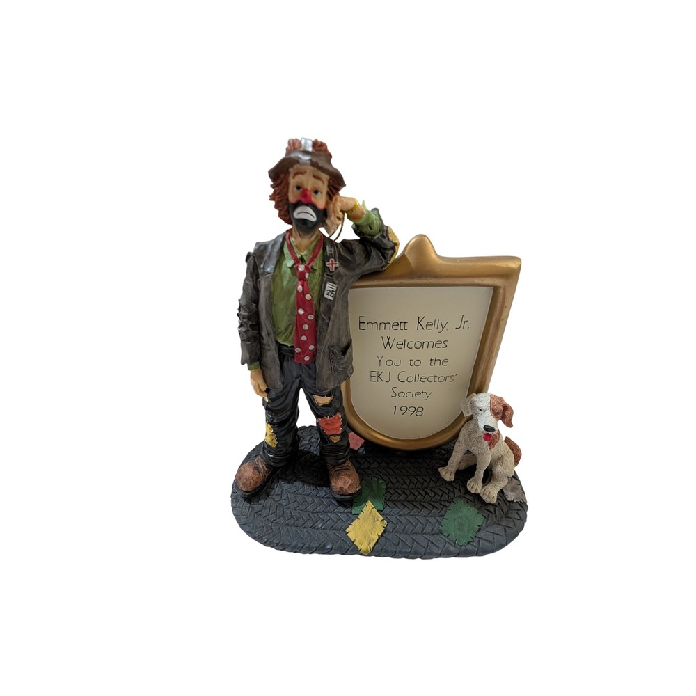 Emmett Kelly Jr 1998 Flambro Collectors Society Welcome Figurine Weary Willie
